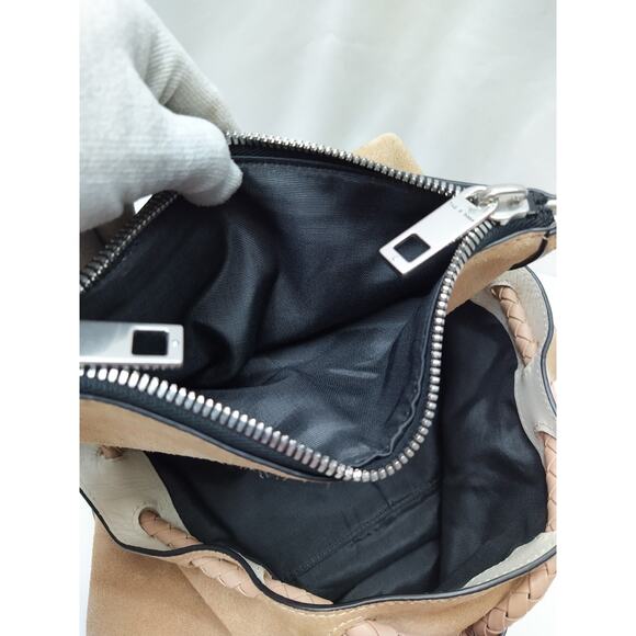 Rag & Bone Loner Nude Brown Suede Leather Trim Drawstring Backpack Purse - $650 main image 4
